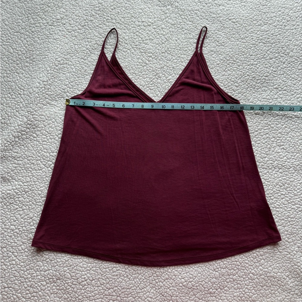 2 BP Spaghetti strap flowy tops One Black One Burgundy